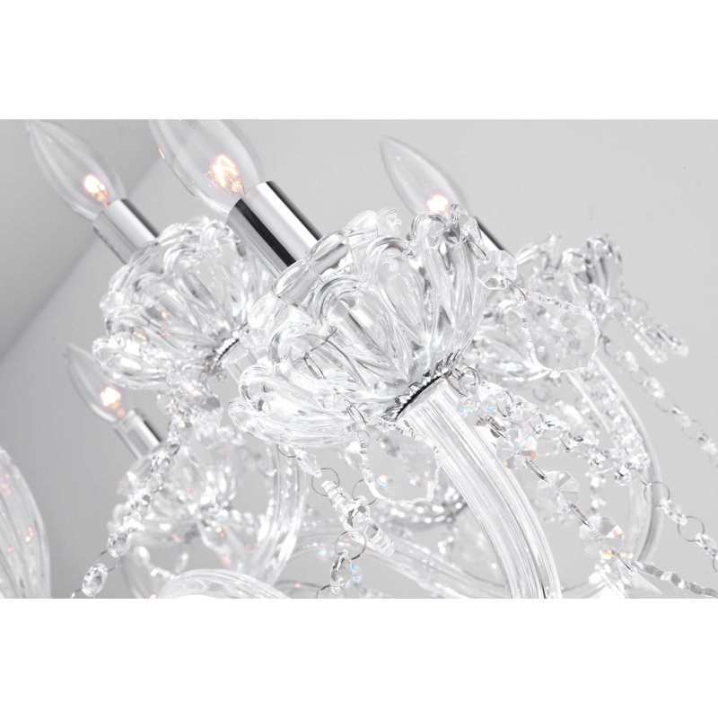 Lustre traditionnel / classique en cristal à 18 lumières à intensité variable Petersburg