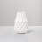 Facetta 7.5" Matte Texture White Ceramic Vase-1585059315-1585059314