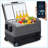 Dual Zone Car Freezer with APP Control, 48QT Portable Refrigerator for RV/Camping, -4°F to 68°F Cooling, Dual Voltage (12V/24V DC & 110-240V AC)