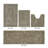 Adelen Premium 100% Cotton 4 Piece Bath Rug Sets, Machine Washable, Super Absorbent & Tufted Weave Reversible Bath Mat for Bathroom, Shower, and Tub, Oeko-Tex Certified Bathroom Rugs-732635511-673198623