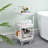 3-Tier Rolling Cart, Utility Cart with Wheels,Metal Cart,Bathroom Cart,Salon Trolley Cart,Kitchen Storage Cart-89251849