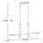 Saedi 3-Light Dimmable LED Kitchen Island Pendant -215526989