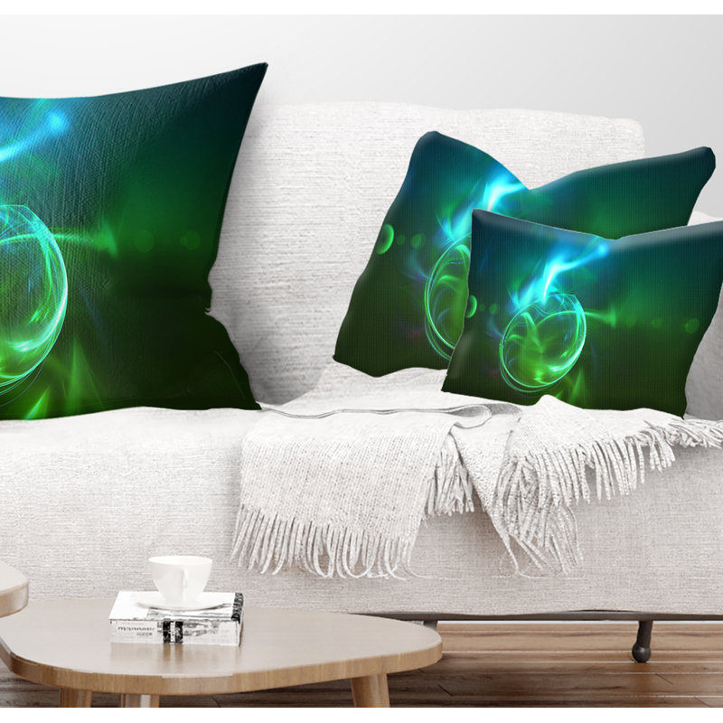 Coussin lombaire à cercles lumineux Abstract