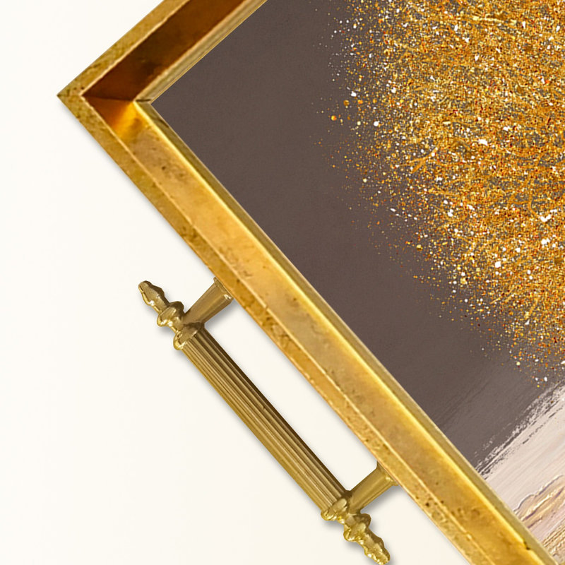 Élégant plateau en verre de 19,7 po x 11,4 po x 1,4 po | Fabrication 100% verre durable | Facile à nettoyer avec un chiffon humide | Idéal pour le service, la présentation décorative et l'organisation | Ajout élégant à la décoration intérieure