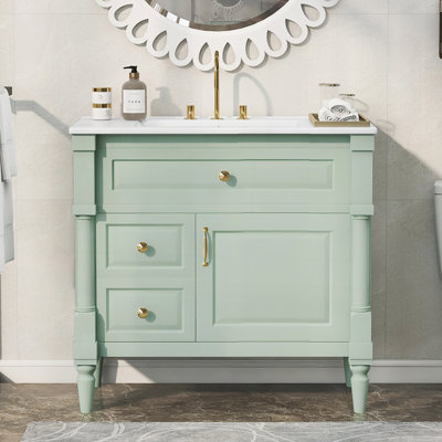 Meuble-lavabo sur pied 36 po avec lavabo 36 po