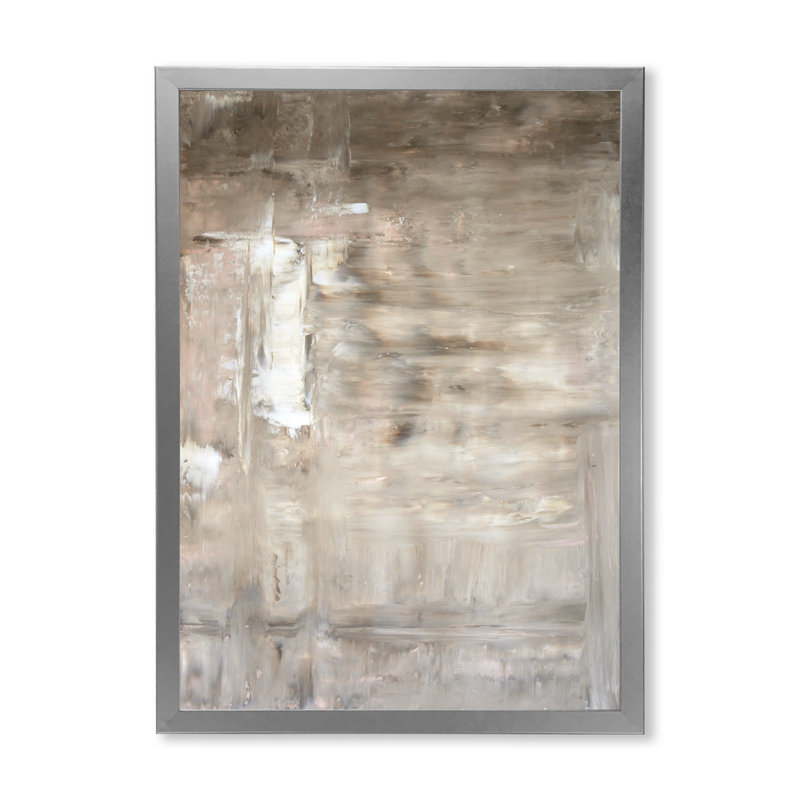 Art moderne gris et bleu II 2FDP47799, H 20 po x l 12 po x P 1 po, Cadre argenté
