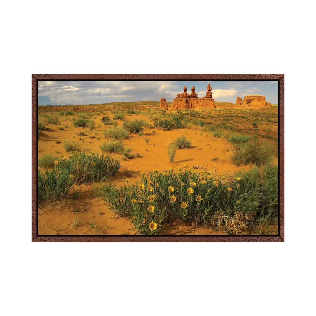 The Three Judges, Goblin Valley State Park, Utah von Tim Fitzharris - Galerie-verpackte Leinwand Giclée auf Leinwand