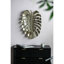 Mur de feuilles d'or en aluminium 24,8 x 17,3 x 2 po - Décoration d'art moderne à la mode