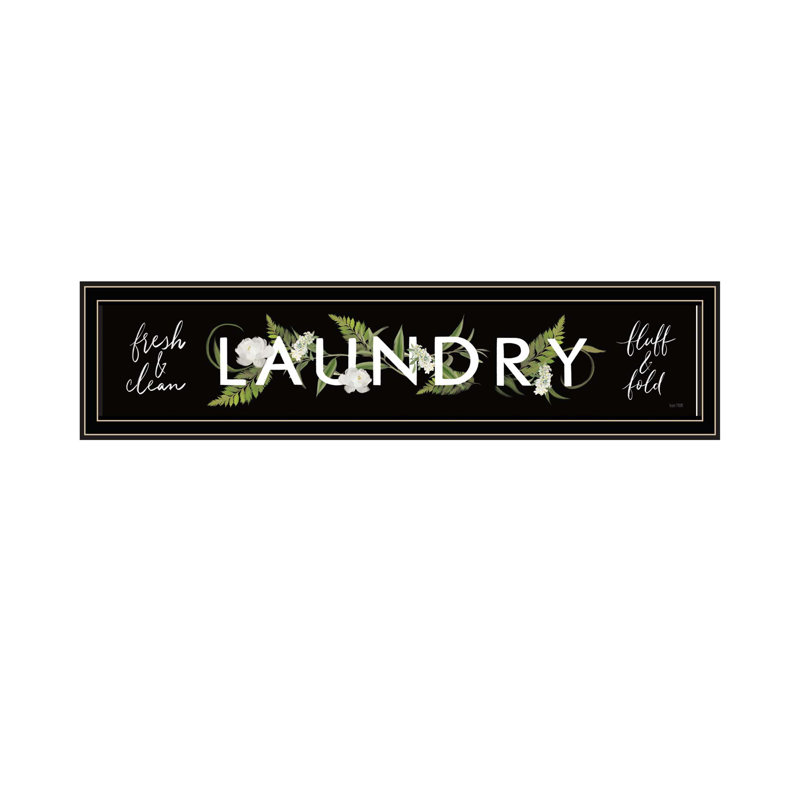 «Laundry-Fresh & Clean» par House Fenway, prêt à accrocher, reproduction encadrée