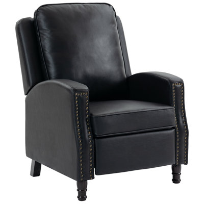 Leather Nailhead Recliner