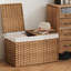 Panier de rangement en rotin naturel 2 po 22 po