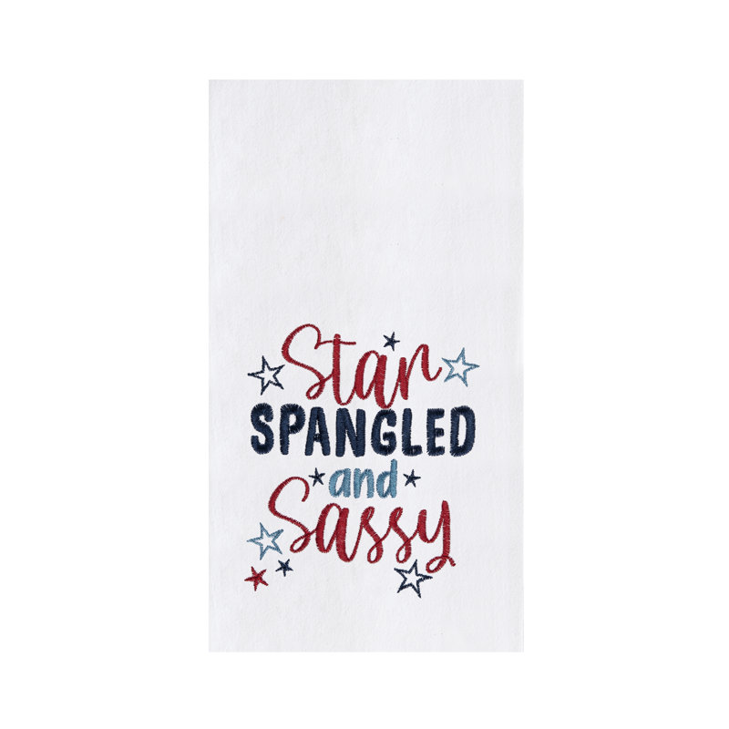 Star Spangled And Sassy 4th of July Kitchen Towel