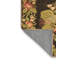 Tapis en chenille / polyester tissé à la machine à motif floral en chenille brun / noir / rose-82761546