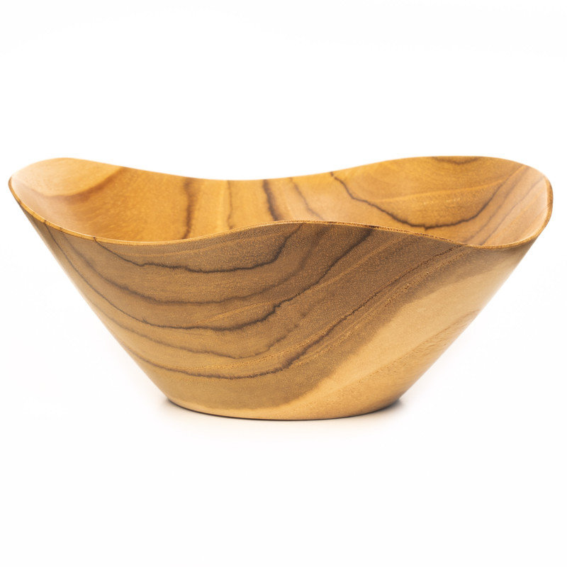 Flower Efrayim Teak Bowl 2-Pack