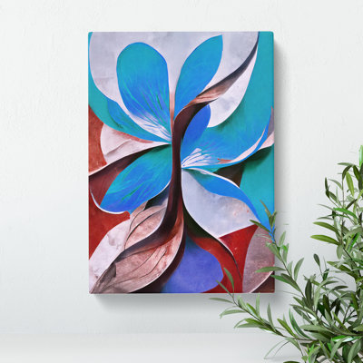 Stunning Abstract Flowers No.1 - Wrapped Canvas