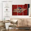 «State Map Over Tennessee Flag», reproduction sur toile-1972074919