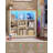 Cube Bookshelf, 9 Cube Storage Organizer, 3 Tier Wood Cubby Bookshelf with Led Lights and Charging, Low Bookcase for Bedroom, Office, Living Room, White