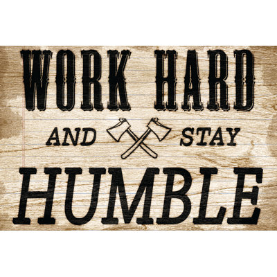 Work Hard 2 - Wrapped Canvas Print
