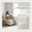 Chaise d'appoint rembourrée moderne avec design moelleux