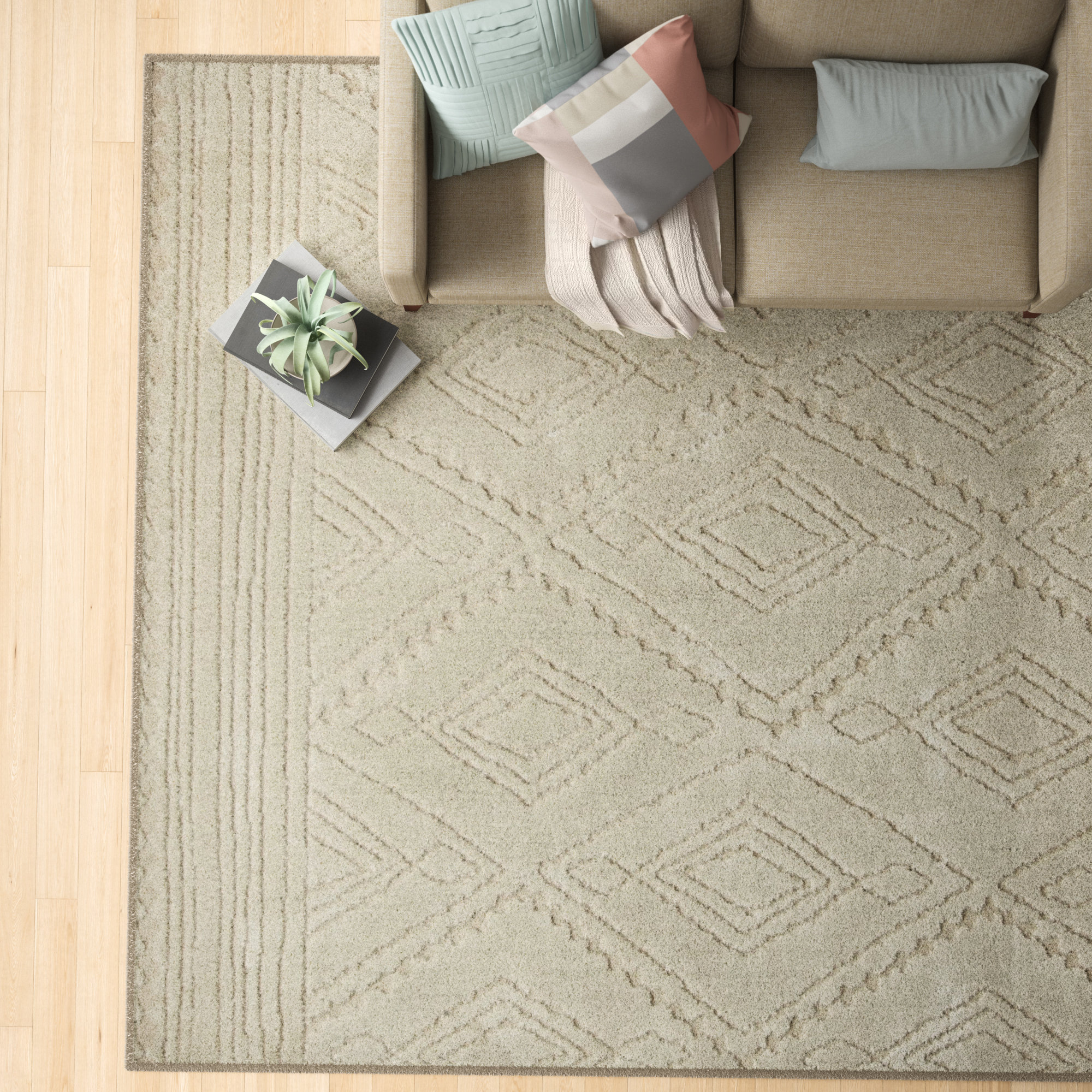 Corrigan Studio® Sullivan Geometric Linen Area Rug & Reviews Wayfair