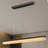 47.2" Modern Linear Chandelier With Alabaster Shade For Dining Room – Matte Black Finish-565842580-565842582