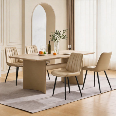 49 cm H Faux Leather Side Chair