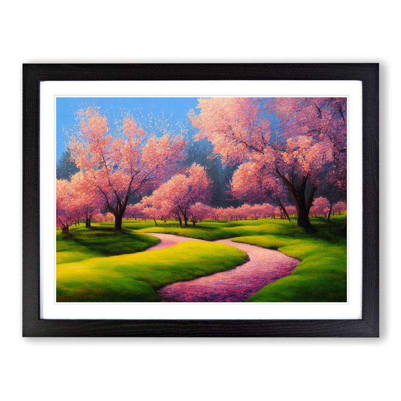 Spring Meadow Landscape Vol.1 - Framed Print