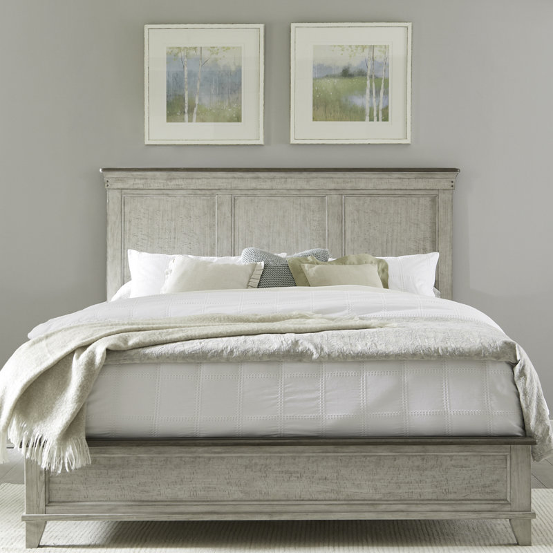 Cathleen King Panel Bed & Two Nightstands Bedroom Set, King