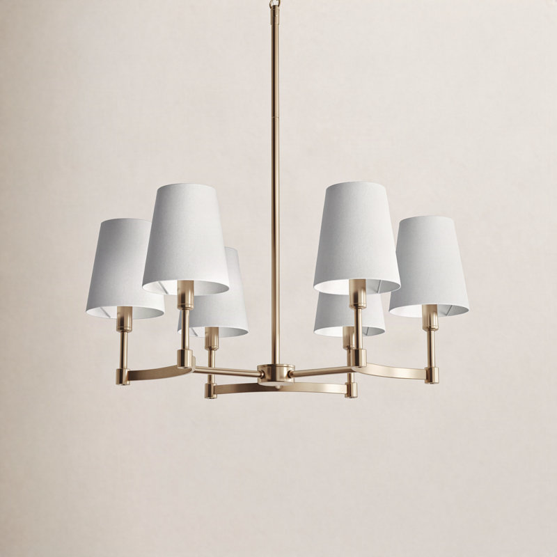 Triton 6-Light Chandelier, Brass