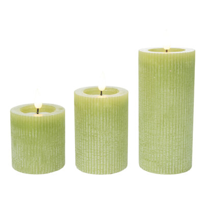 LED Wax Candles Set of 3 Home Decorations Spring