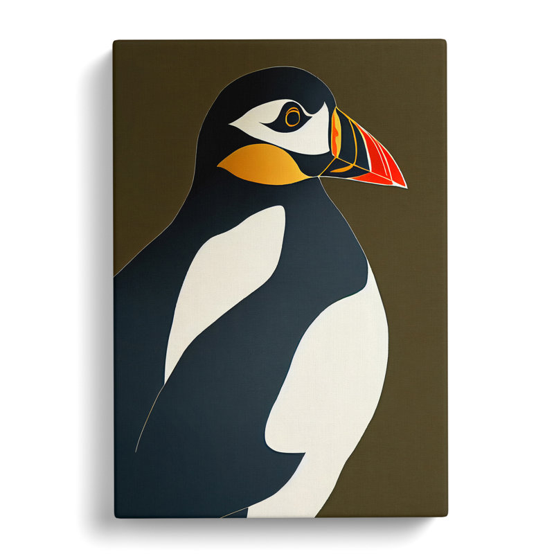 Sighild Puffin Vol.1 - Wrapped Canvas, 50cm H x 35cm W x 3cm D