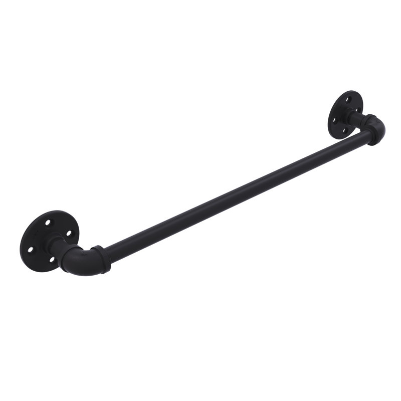 Barre à serviettes murale 24" Bayer, Noir mat, H 3 po x L 24 po x P 3,3 po