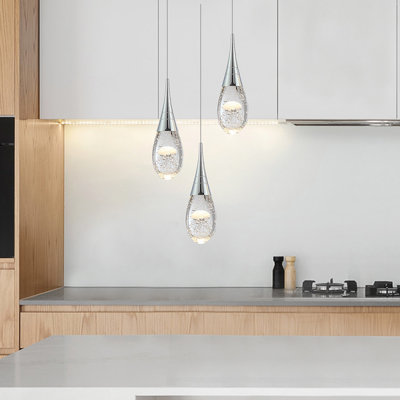 Gulnaj 1 - Light Chrome Jellyfish LED Single Pendant