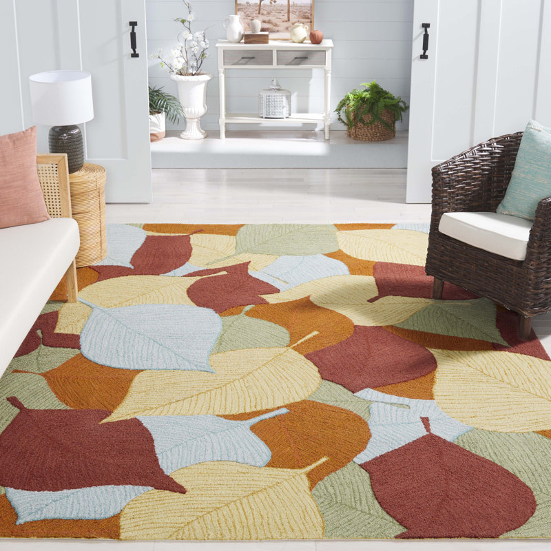 Easy Care Hand Tufted Performance Floral Rug, Rectangle 8' x 10'
