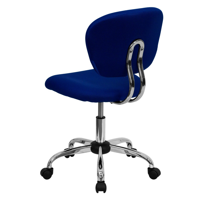 Chaise de bureau Beverly, Maille bleu