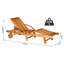 195cm Long Reclining Acacia Single Chaise