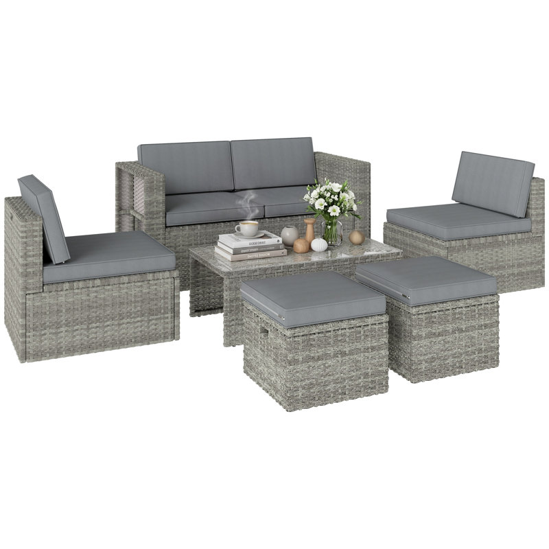 Rattan Sofa Set