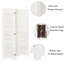 120cm W x 170cm H 3 - Panel Solid Wood Folding Room Divider