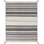 Canyon Cotton Striped Area Rug in Gray/Brown