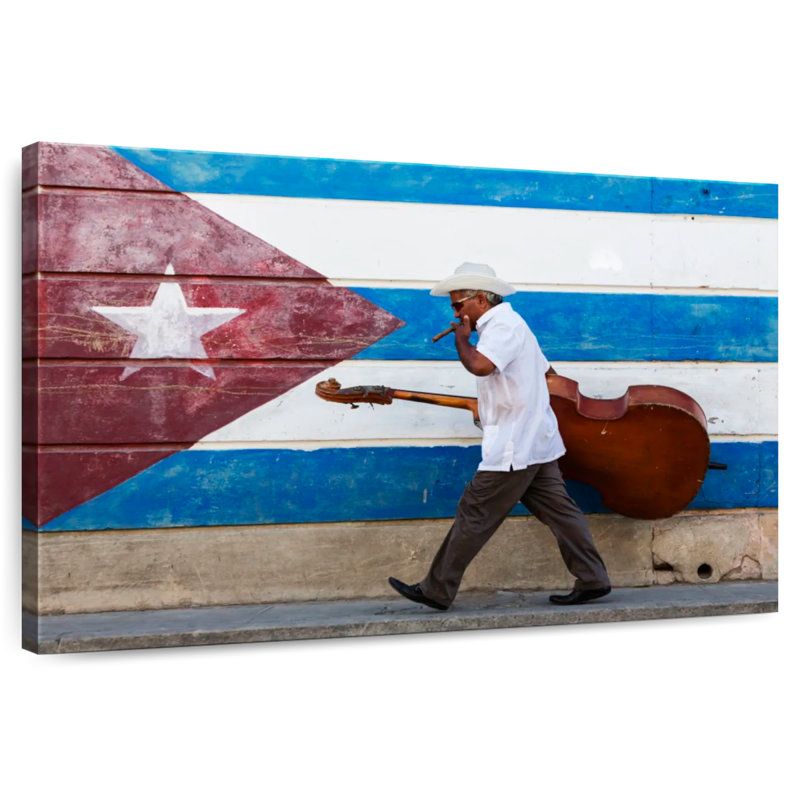 Abarca Cuban Cellist, 8" H x 12" W