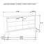 Commode de style contemporain 1pc