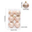 6 pièces Boules de Noël 6 cm Boules de décoration Motif de petite maison Boules de Noël électrolytiques Décorations suspendues pour arbre de Noël-405457727