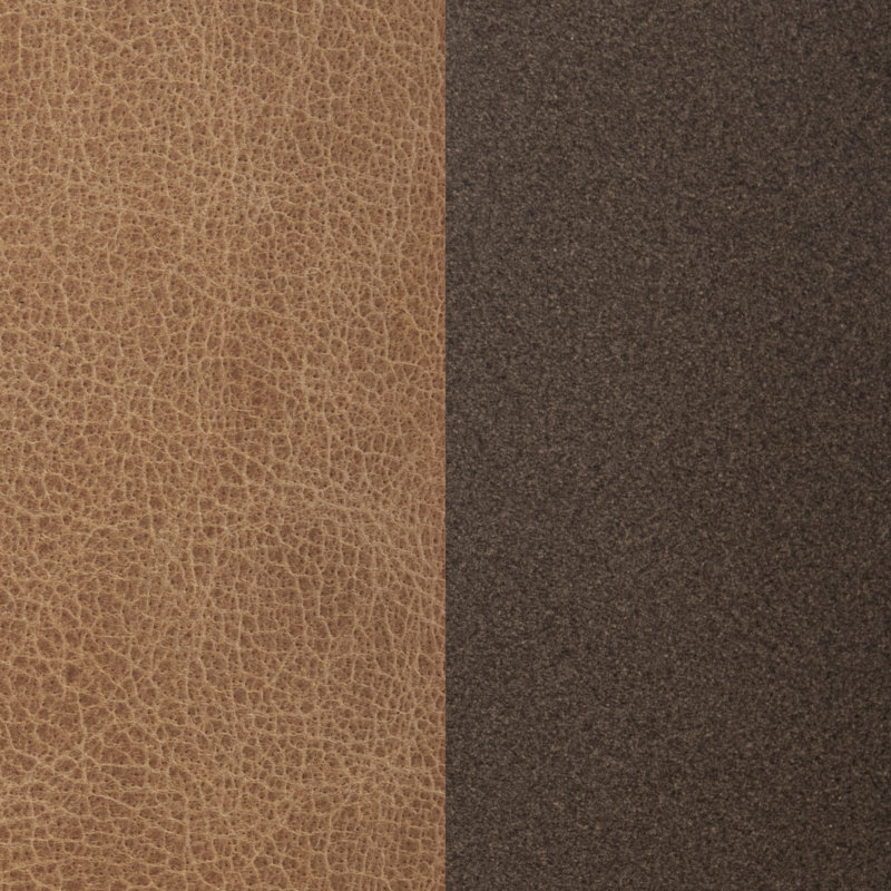 Clair Leather Cocktail Coffee Table, Sedona Brown