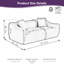 Causeuse surdimensionnée en similicuir 2 places de 78 po, canapé spacieux et profond avec 2 coussins décoratifs, canapé moderne résistant aux taches pour les petits salons, appartements, studios, et peu encombrant-132684060