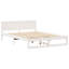 Bed Frame with Headboard Solid Pine Wood-2085284112-2085284113