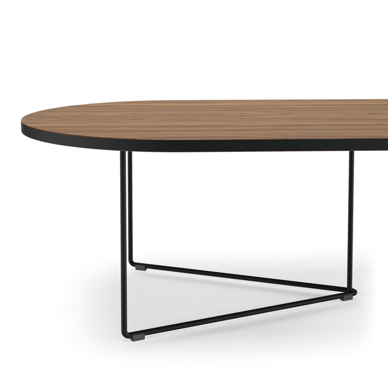 Analeesa Oval Coffee Table, Walnut Veneer 