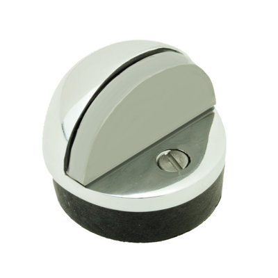 Domed Brass Floor Mount Stop
