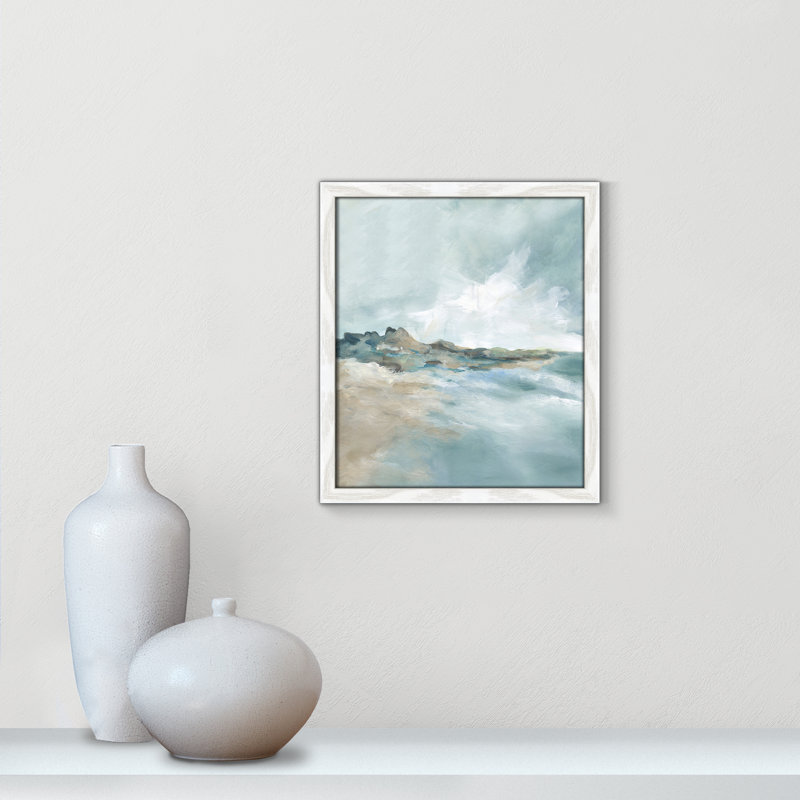 Imprimé Sandpoint par Carol Robinson, Reproduction encadrée blanche sans passe-partout, H 15 po x l 13 po x P 0,75 po