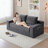 2-Seats Convertible Floor Sofa Bed With Storage Pocket, 3D Folding Mattress Sofa-1638066222-1632083677