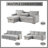 Pull-Out Sleeper Sofa Set With Chaise & Cup Holders-1686043440